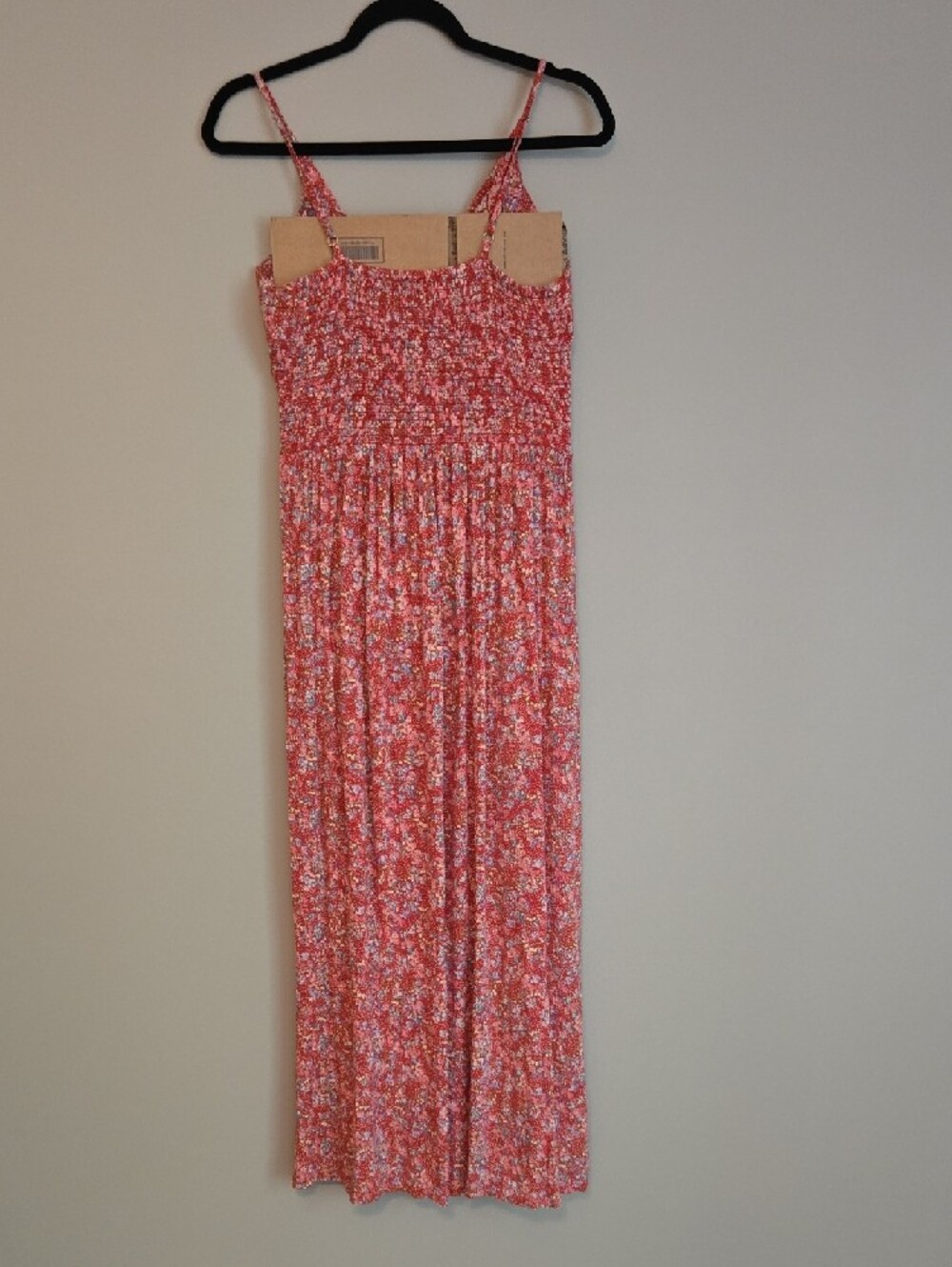 Angie Red Multicolor Smocked Knit Tank - Picture 3 of 5